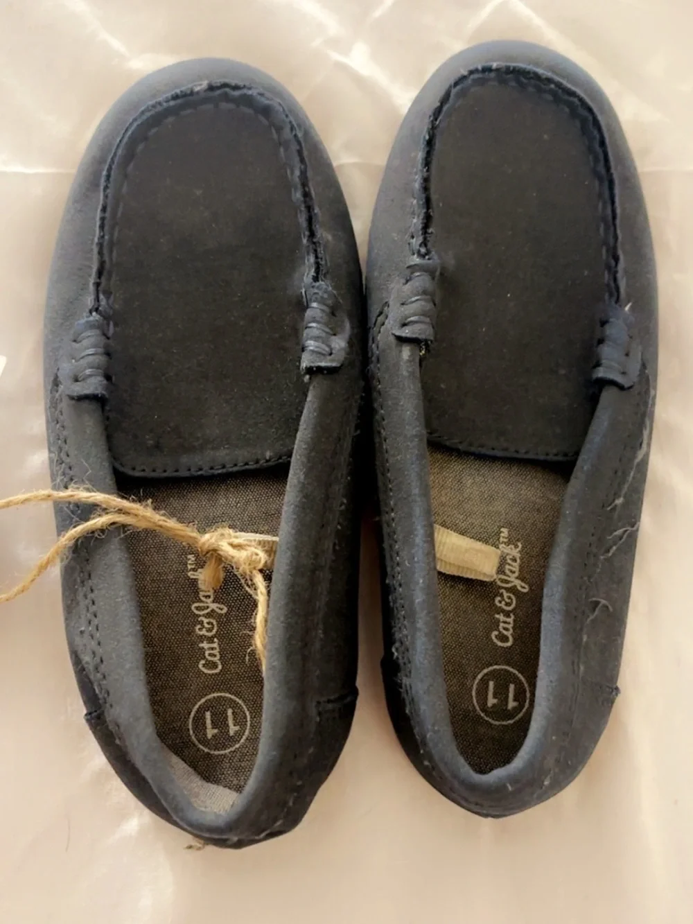 Cat & Jack Navy Boys Moccasin Loafers